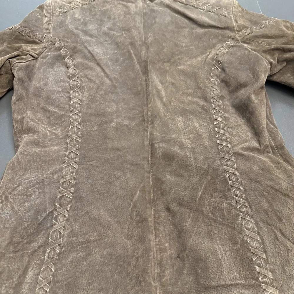 Kasper Women's  Leather Jacket Size Small Cottagecore‎ Hippie Boho